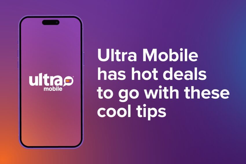 ultra mobile has hot deals to go with these cool tips with an iphone that has an ultra mobile logo on it