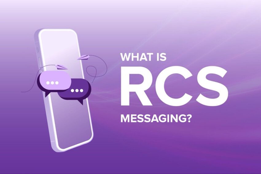 What is RCS messaging with an iphone that has text bubbles on it