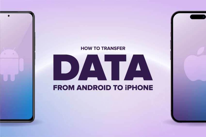 how to transfer data from android to iphone with an android phone and an iphone