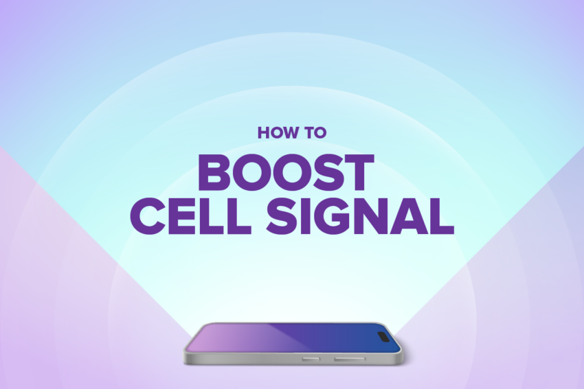 how to boost cell signal with a cellphone that is highlighting the text