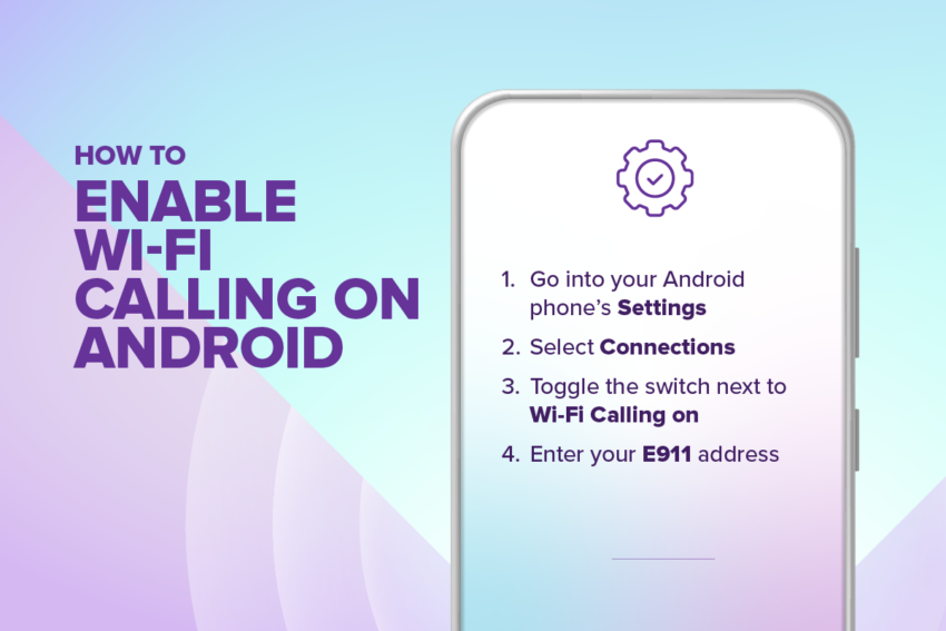 Instructions on how to enable wi-fi calling on android