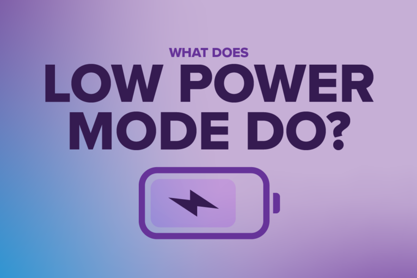 what does low power mode do with a battery icon