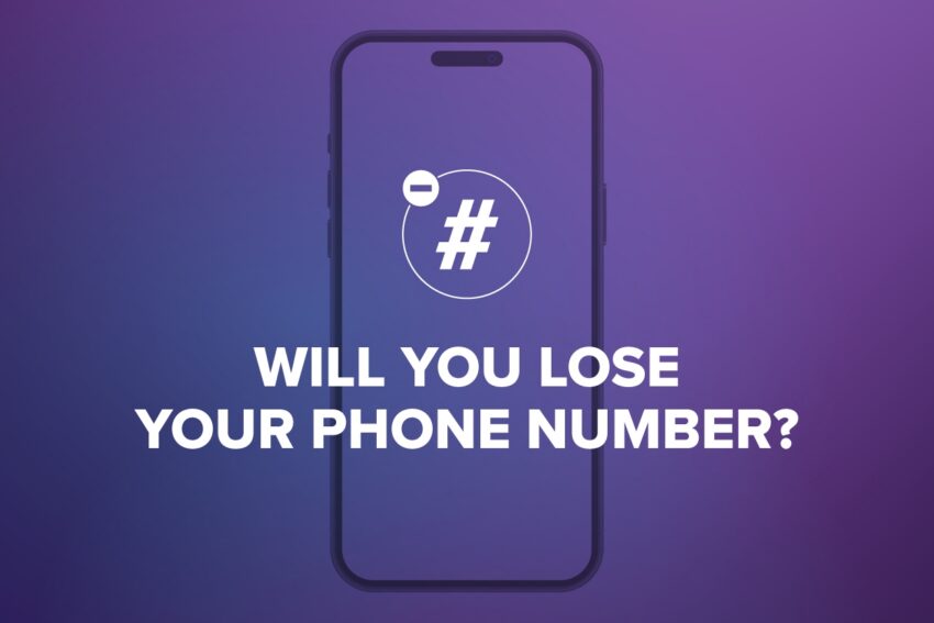 will you lose your phone number on a iphone icon with a purple background