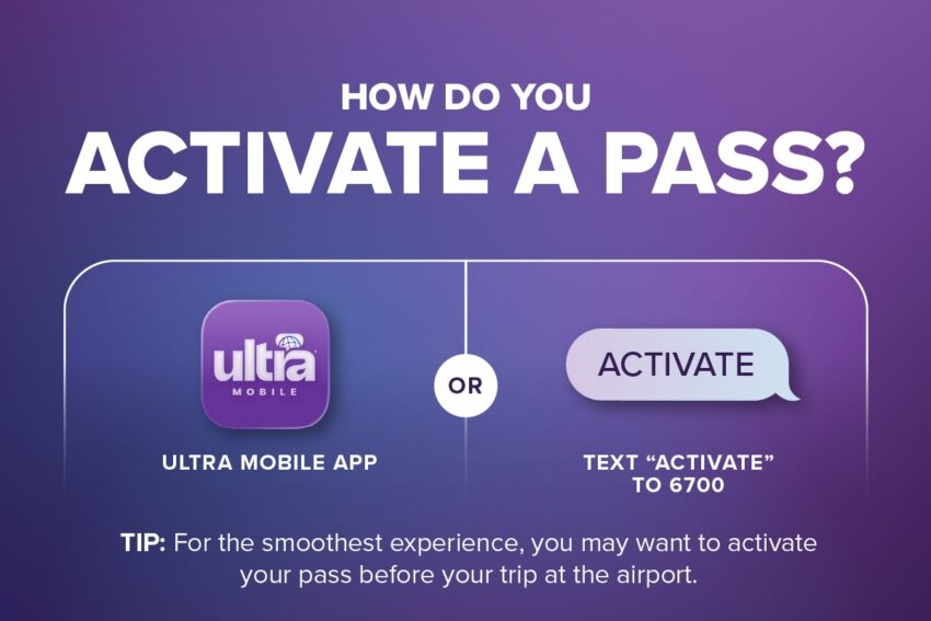 how do you activate a pass: app or activate to 6700 with a purple background