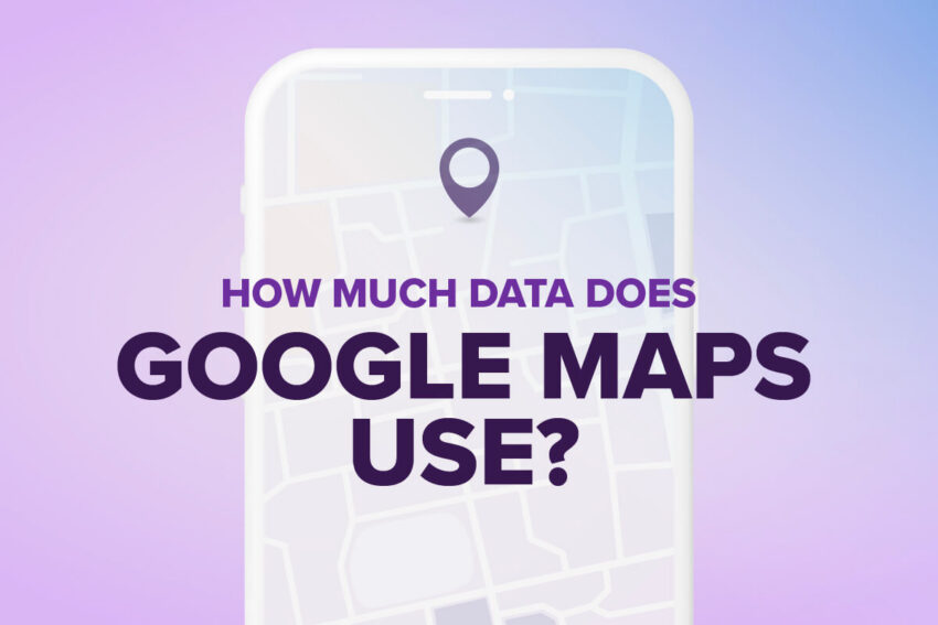 how much data does google maps use on a iphone background with a map in the background